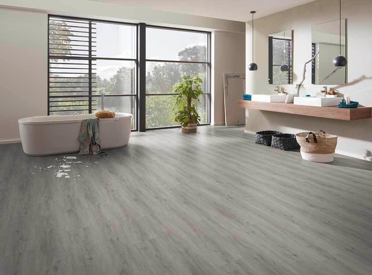 Designboden Eichefarben Landhausdiele Stärke 3,8mm - Eichefarben, Basics, Kunststoff (122/22.8/0.38cm)