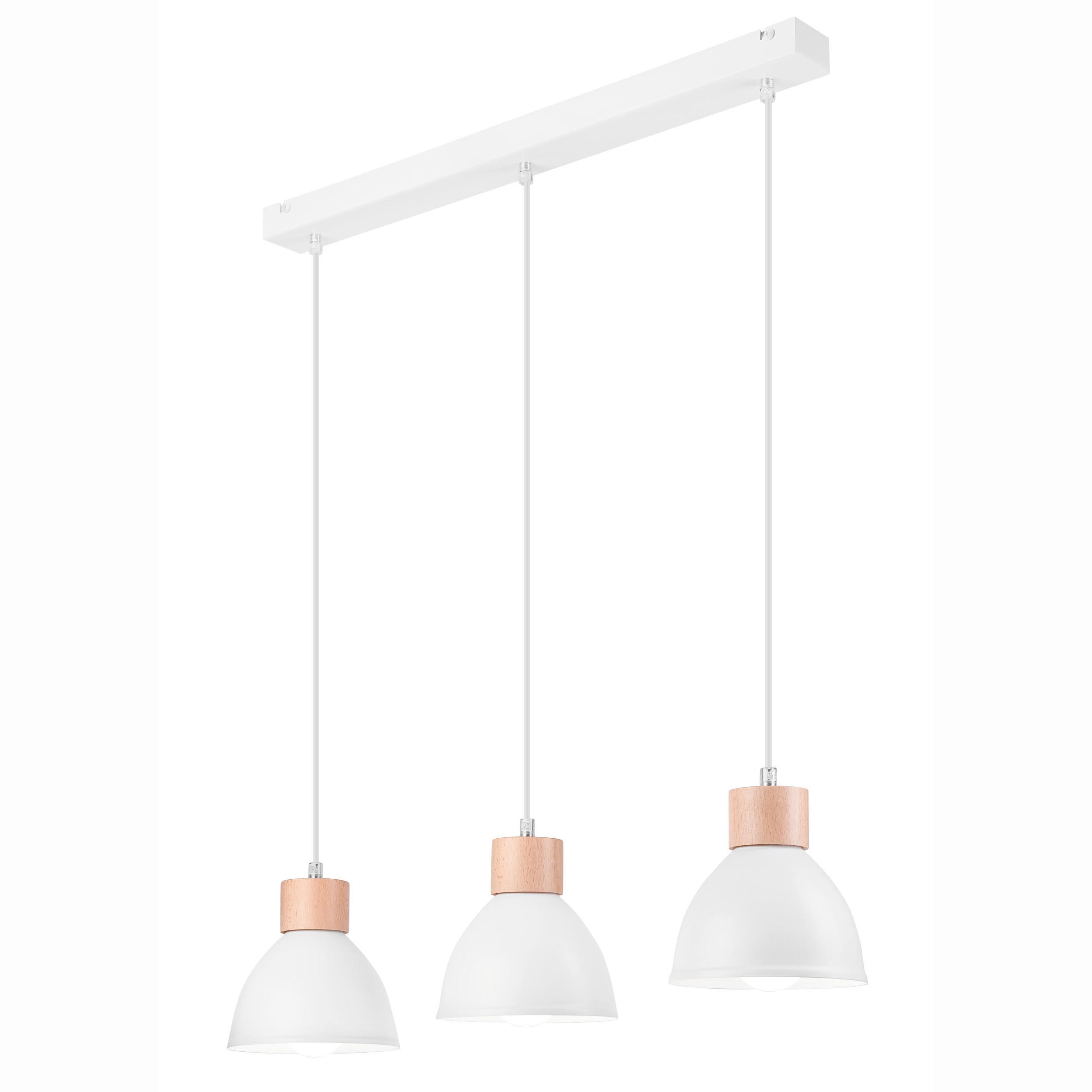 Hängeleuchte 42107 Nico White - Weiß Hochglanz, Basics, Metall (70/8/80cm)