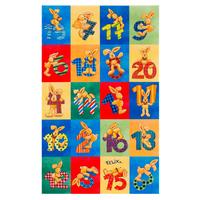 Kinderteppich Felix Der Hase Bunt 100x160 Cm - Blau/Gelb, Trend, Textil (100/160cm)