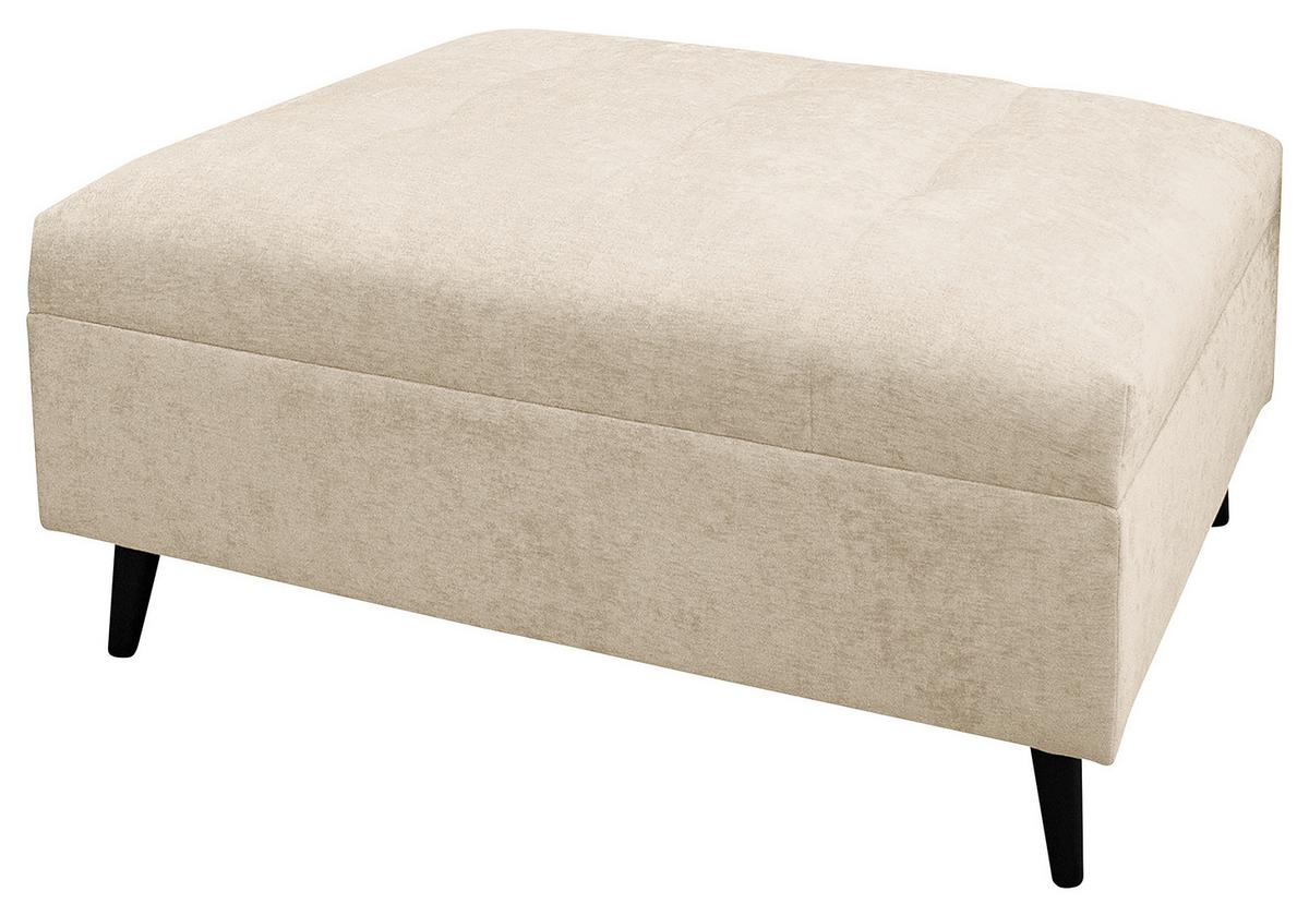 Ecksofa Pruno, Beige S: 174x247 Cm - Beige/Schwarz, Design, Textil (174/247cm) - MID.YOU