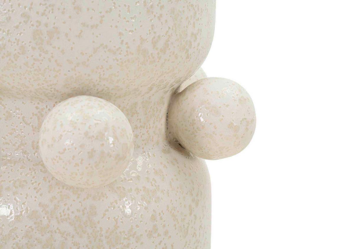 Vase Bubbles Creme B: 16 cm - Creme, Basics, Keramik (16/28/16cm)