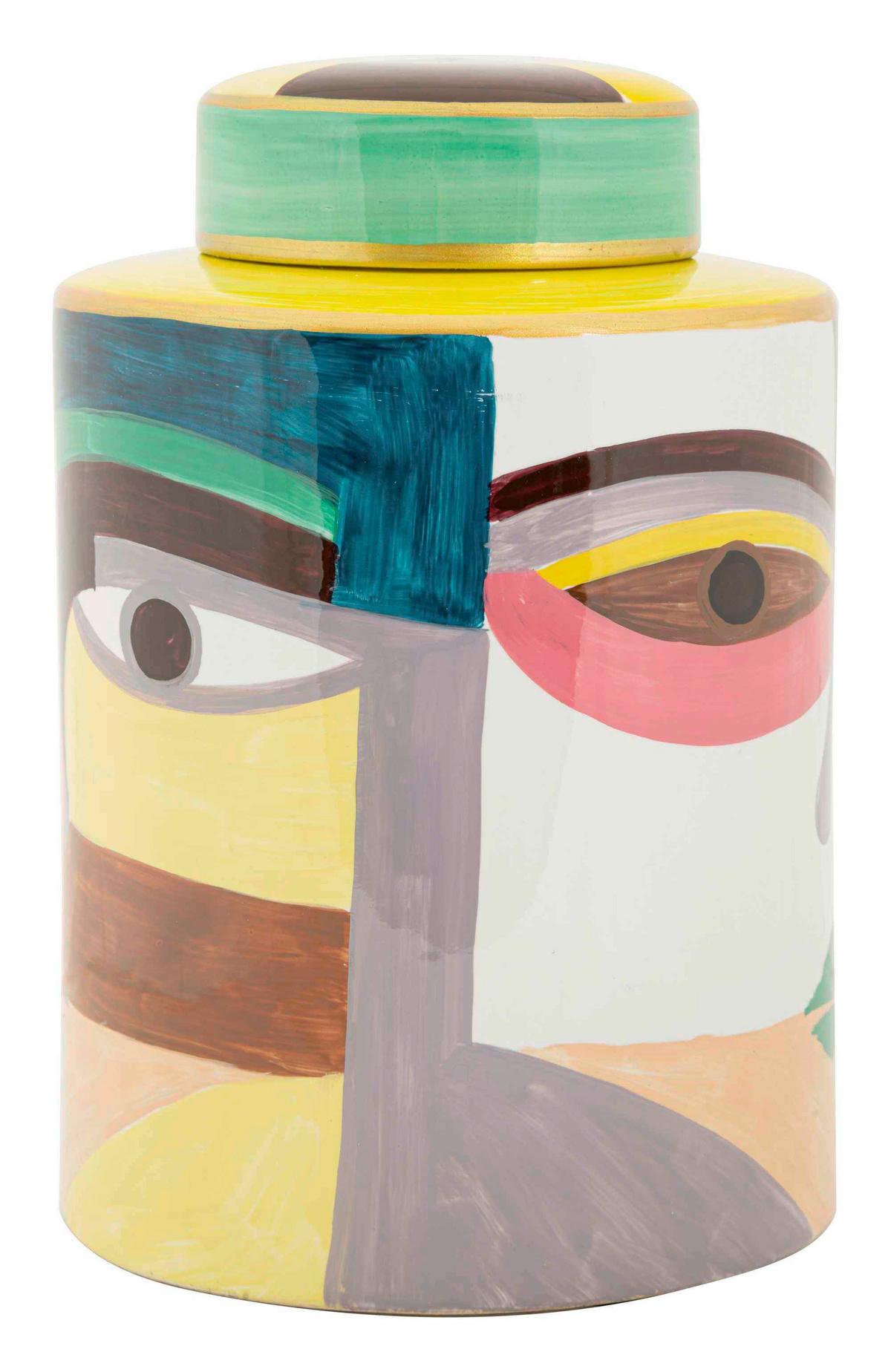 Vase Pot Piccassy Color Top Multicolor B: 19 cm - Multicolor, Basics, Keramik (19/28/19cm)