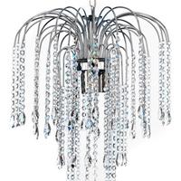 Kristall-Hängeleuchte 4698/M - Chromfarben, KONVENTIONELL, Glas/Metall (40/110/40cm)