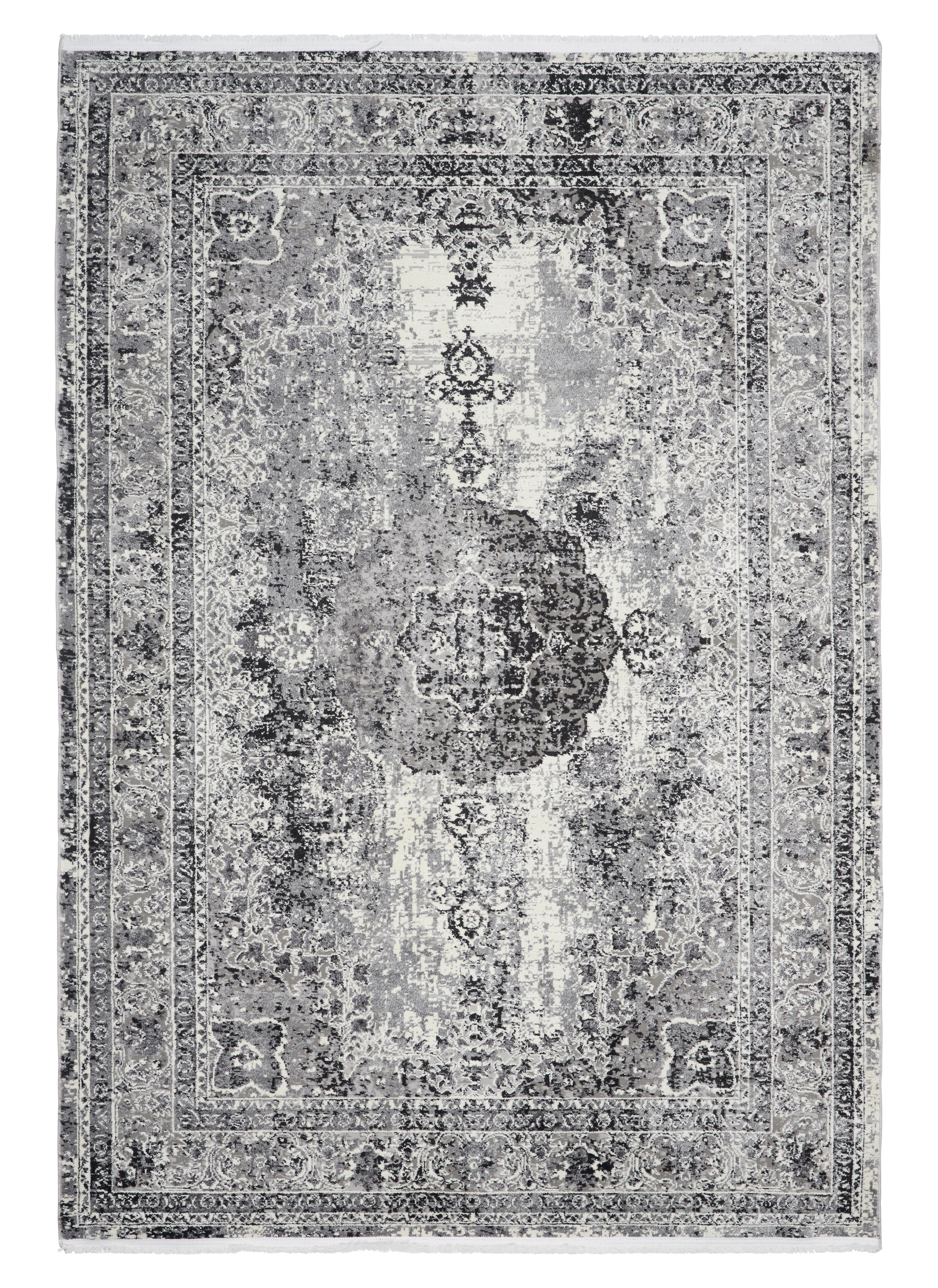 Tkaný Koberec Marcus 2, 120/170cm - krémová/svetlosivá, textil (120l) - Modern Living