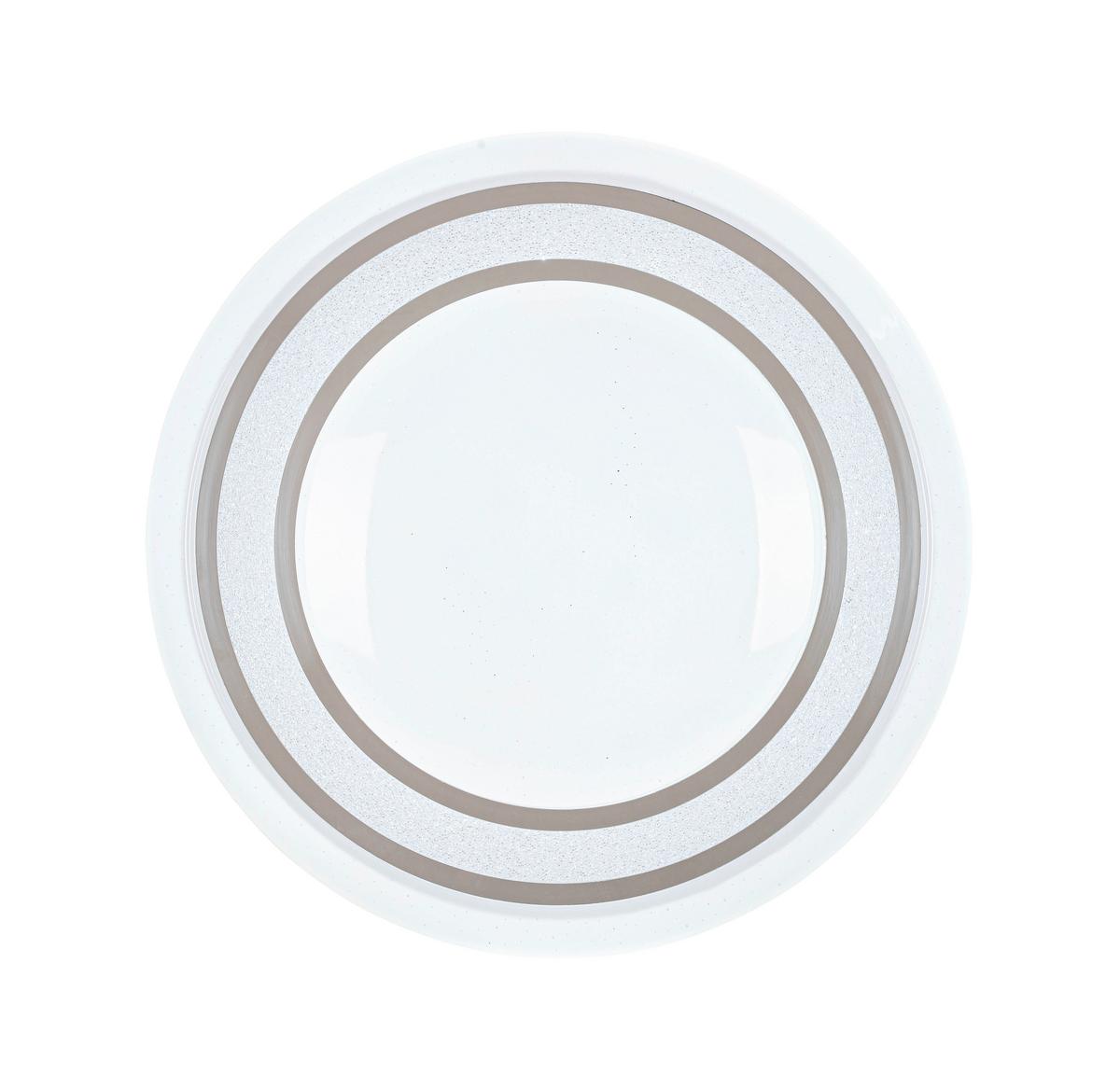 STROPNÍ LED SVÍTIDLO GIESBERT - bílá/barvy chromu, Moderní, kov/plast (55/8cm) - Premium Living