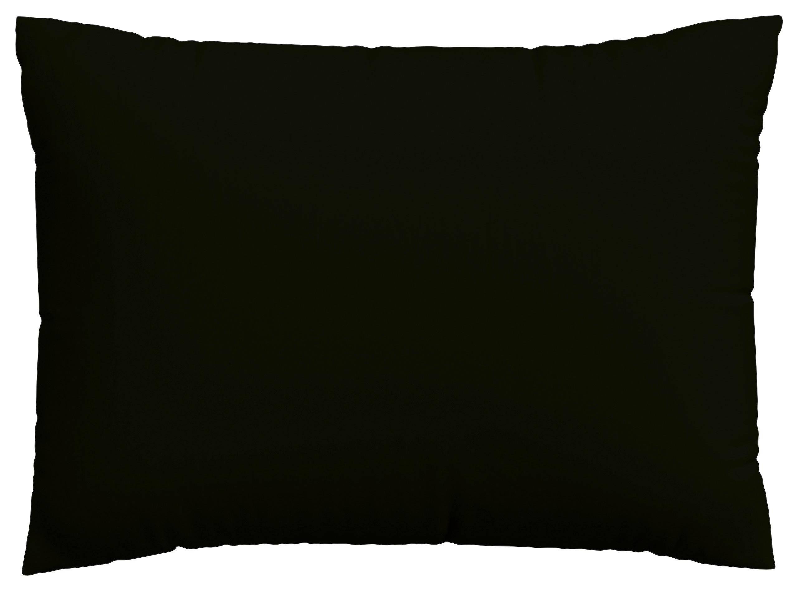 Kissenbezug Knitted 70x90 cm Jersey Schwarz - Schwarz, Basics, Textil (70/90cm) - Schlafgut