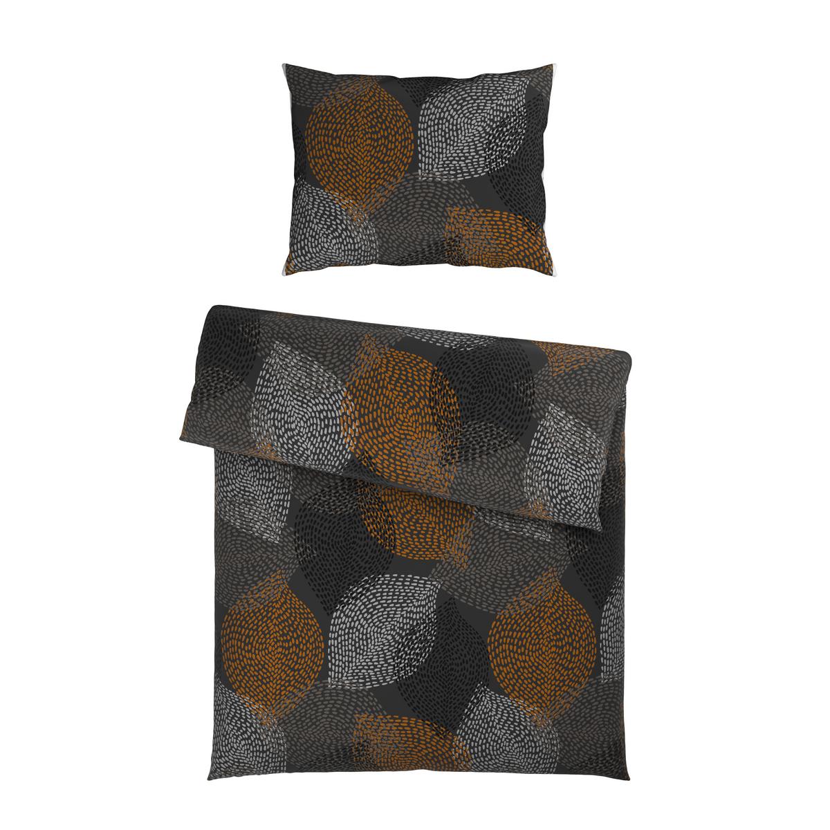 BETTWÄSCHE DIANA - Braun/Grau, MODERN, Textil - Luca Bessoni