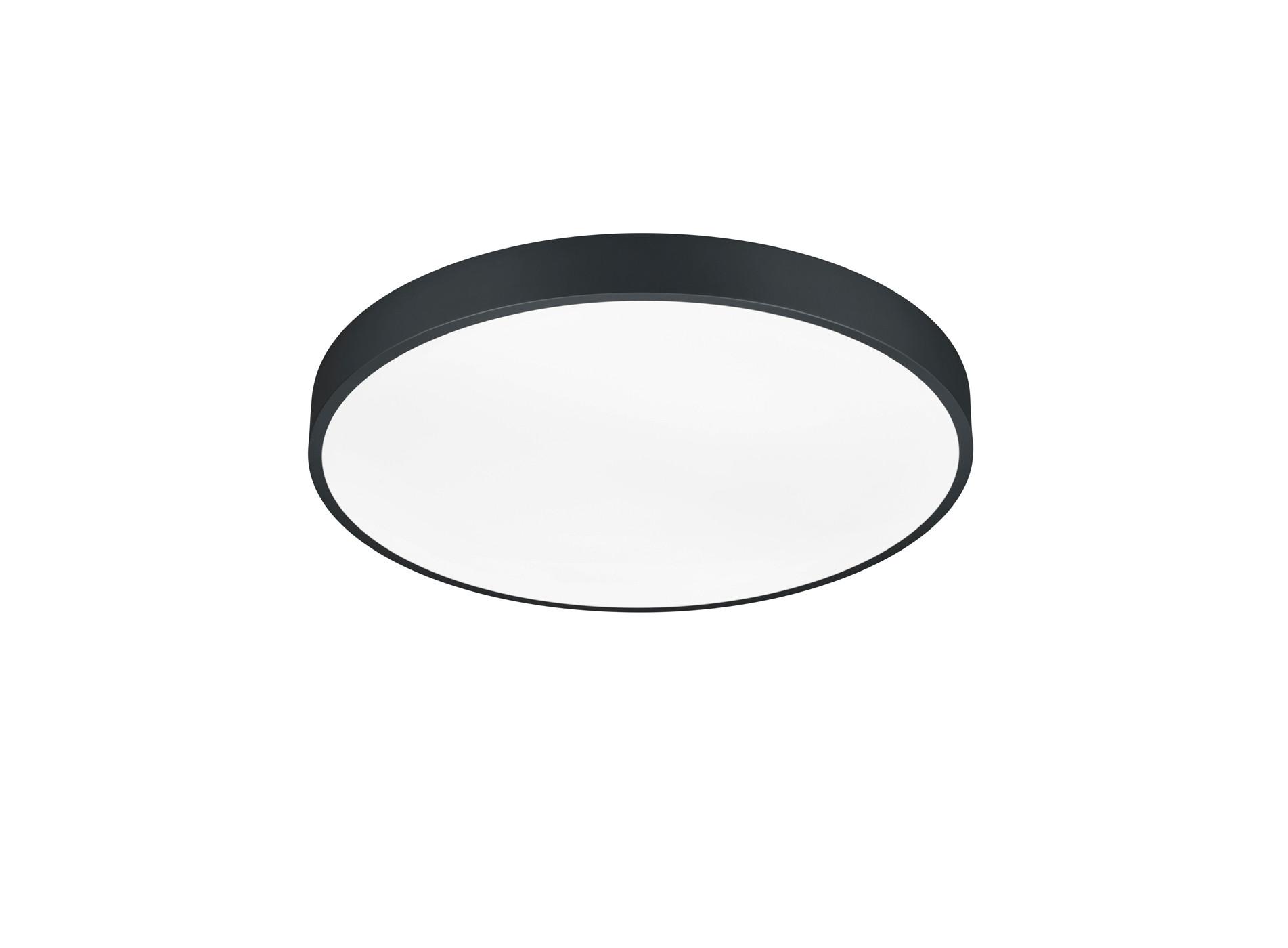 LED-Deckenleuchte 627415032 Waco - Schwarz/Weiß, Basics, Kunststoff/Metall (49,5/6,5cm) - Trio Leuchten