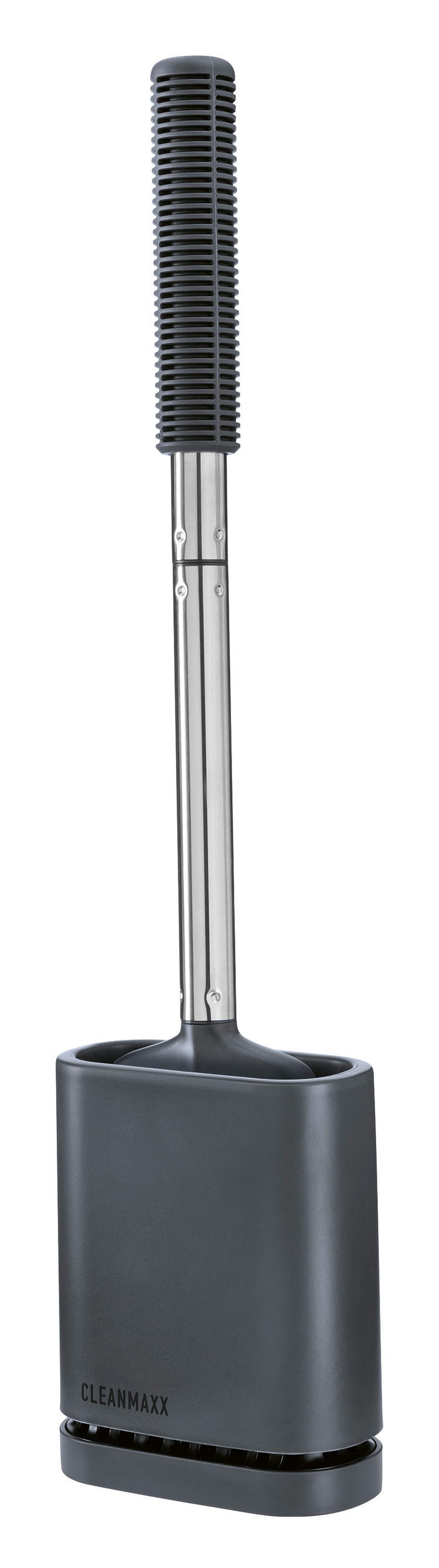 WC-BÜRSTE CLEANMAXX - Edelstahlfarben/Grau, Basics, Kunststoff/Metall (11,50/6,50/43cm) - CLEANMAXX