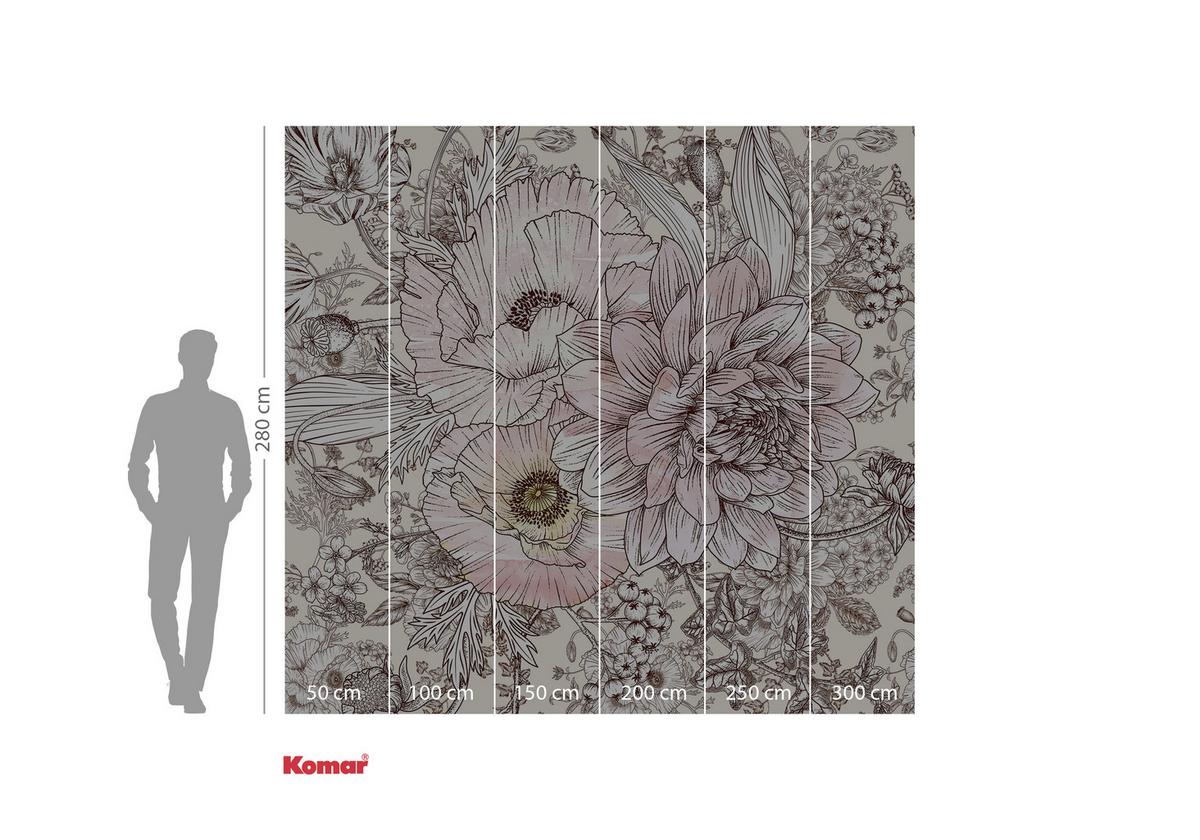 Fototapete Allegra - Multicolor, Trend, Papier (300/280cm) - Komar