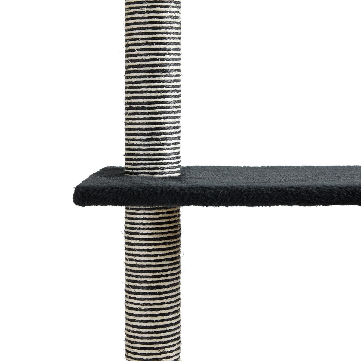 ŠKRABACÍ STROM PRO KOČKY COOKIE - černá, Konvenční, karton/kompozitní dřevo (50/40/135cm) - Mömax