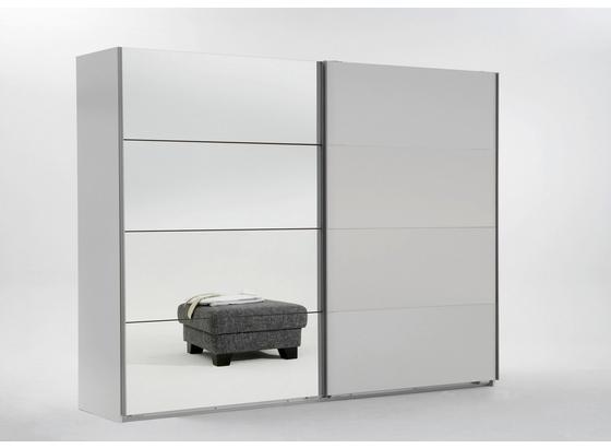 Skriňa S Posuvnými Dvermi Ernie - biela, drevený materiál/drevo (225/210/59cm) Skriňa S Posuvnými Dvermi Ernie - biela, drevený materiál/drevo (225/210/59cm)