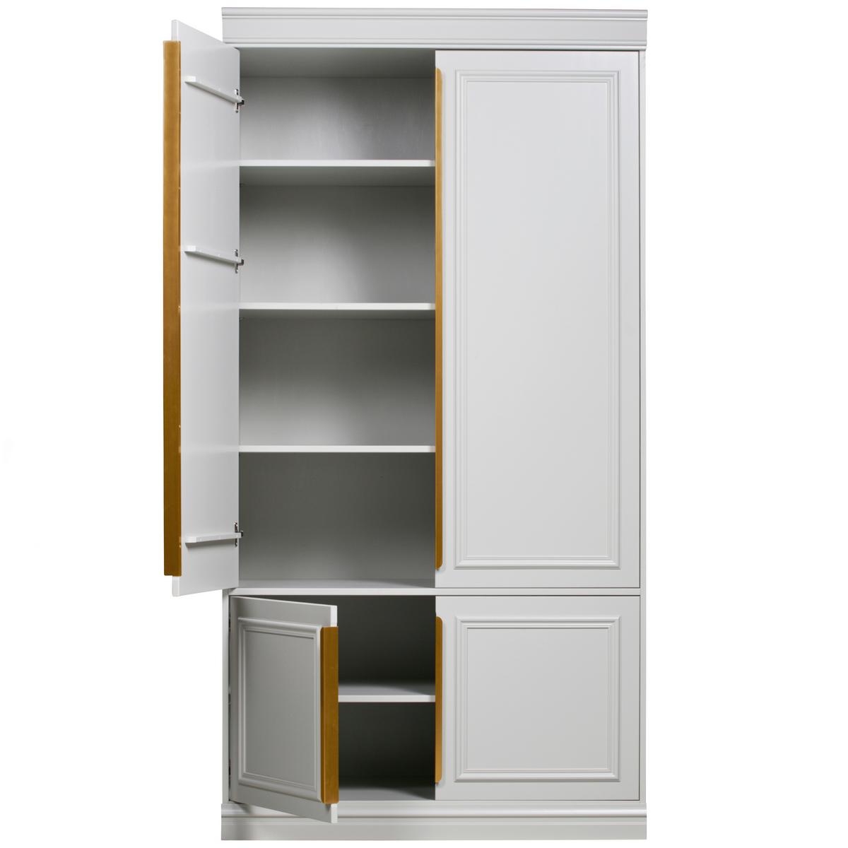 DREHTÜRENSCHRANK Organize Grau B: 110cm - Grau, Basics, Holz (110/215/44cm) - MID.YOU