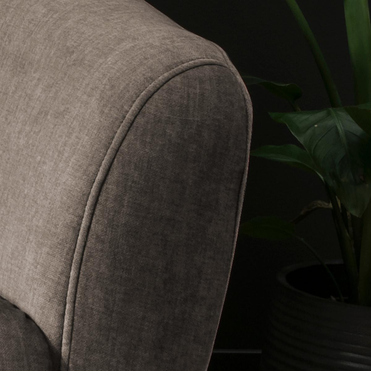2,5-Sitzer Baggio Braun B: 196 cm - Buchefarben/Braun, MODERN, Textil (196/94/103cm) - Livetastic