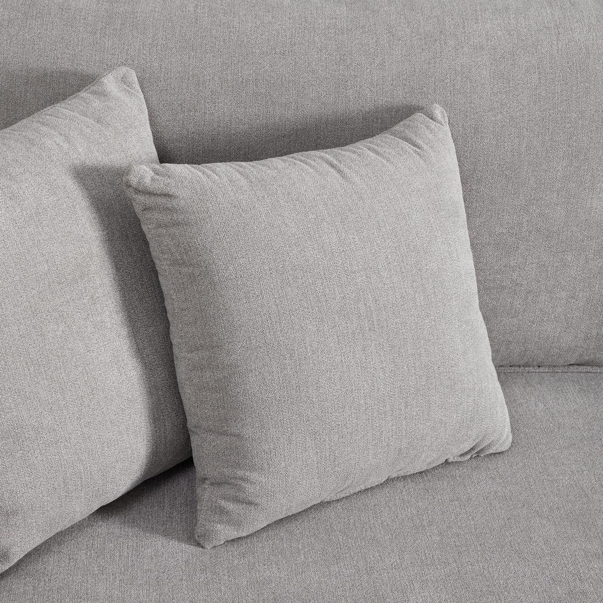 Sedací souprava DAJANA - černá/světle šedá, Moderní, dřevo/textil (251/102/173cm) - P & B