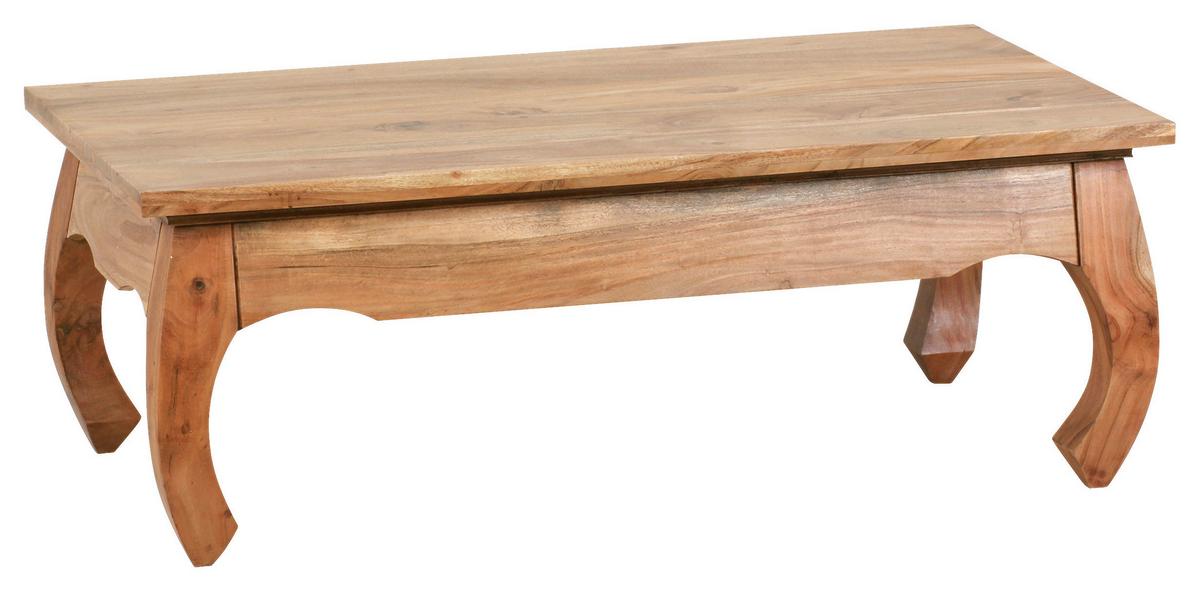 Couchtisch Holz Massiv Opium, Akazie - Akaziefarben, Design, Holz (110/60/40cm) - MID.YOU