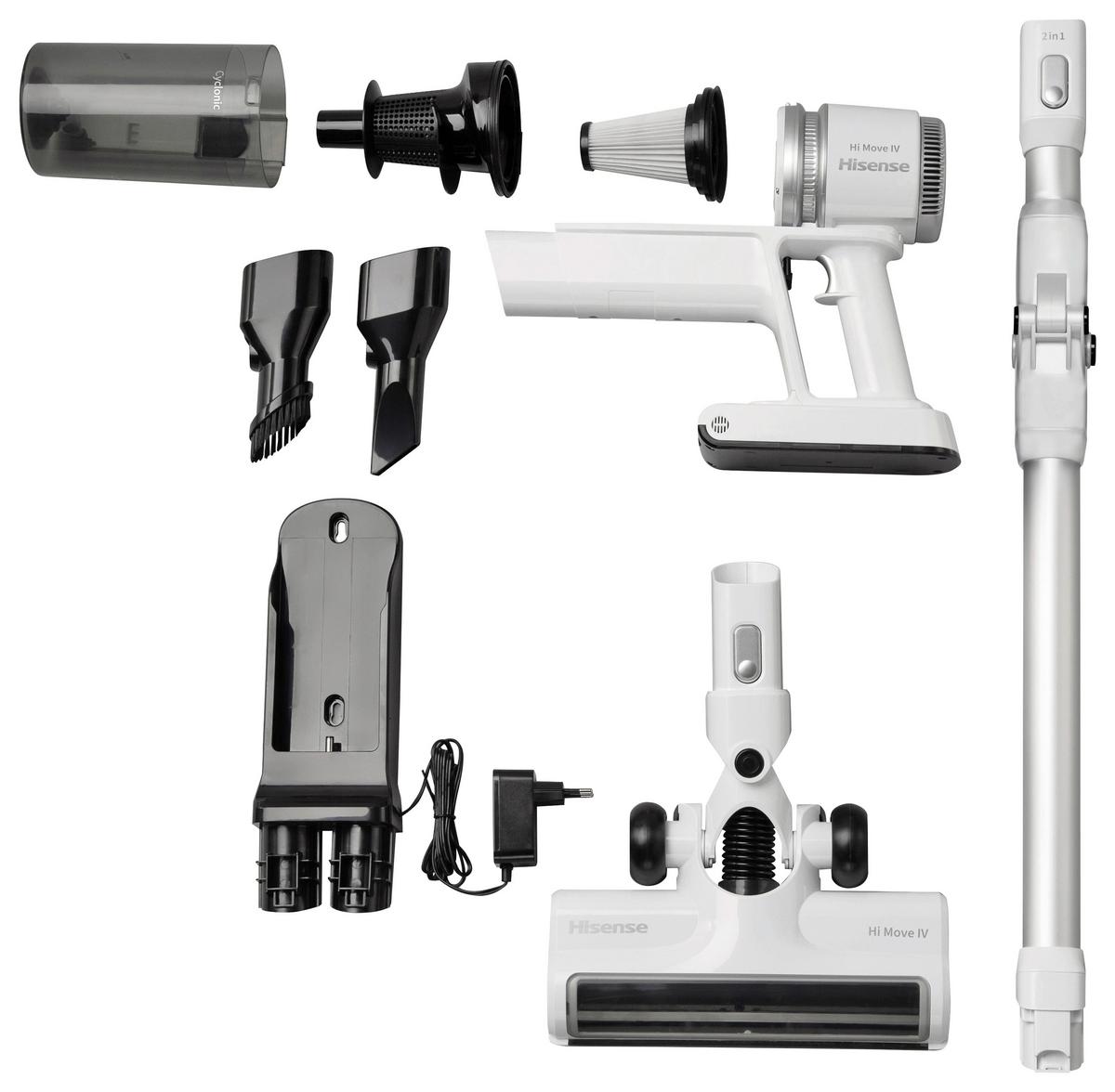 Akku-Handstaubsauger Weiß, 110w, 0,5 Liter - Weiß, Basics, Kunststoff/Metall (25/111,2/25,5cm) - Hisense