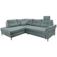 Ecksofa Brizzini, Blau S: 206x264 Cm - Blau/Naturfarben, MODERN, Textil (206/264cm) - Livetastic