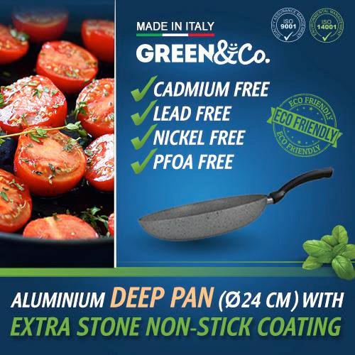 Serpenyő Green&co. Extra Stone - Alu, Fém