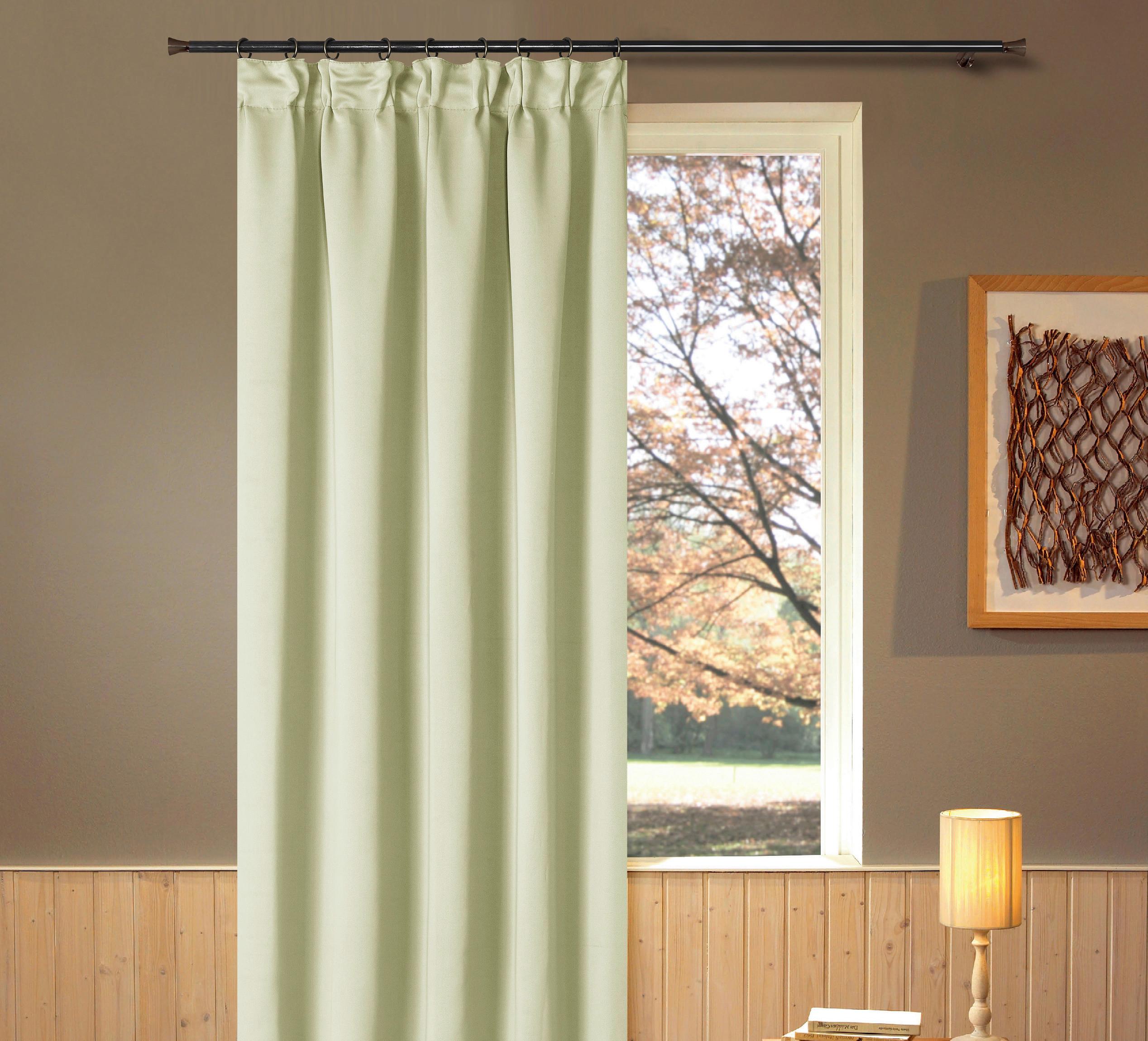 Készfüggöny Simone - homok, Romantik / Landhaus, textil (135/175cm) - James Wood