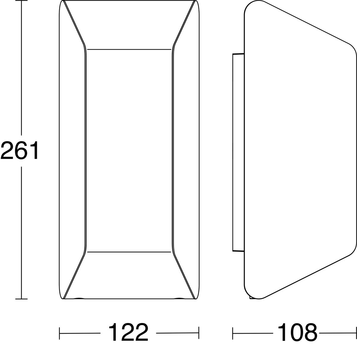 Außenwandleuchte Außenleuchte L 30 - Anthrazit, Basics, Kunststoff (10,8/12,2/26,1cm) - Steinel
