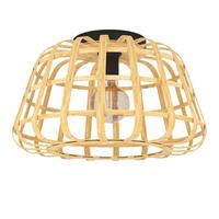 STROPNÉ SVIETIDLO MONTEZUELO - čierna, Natur, kov/drevo (45/26,5cm)