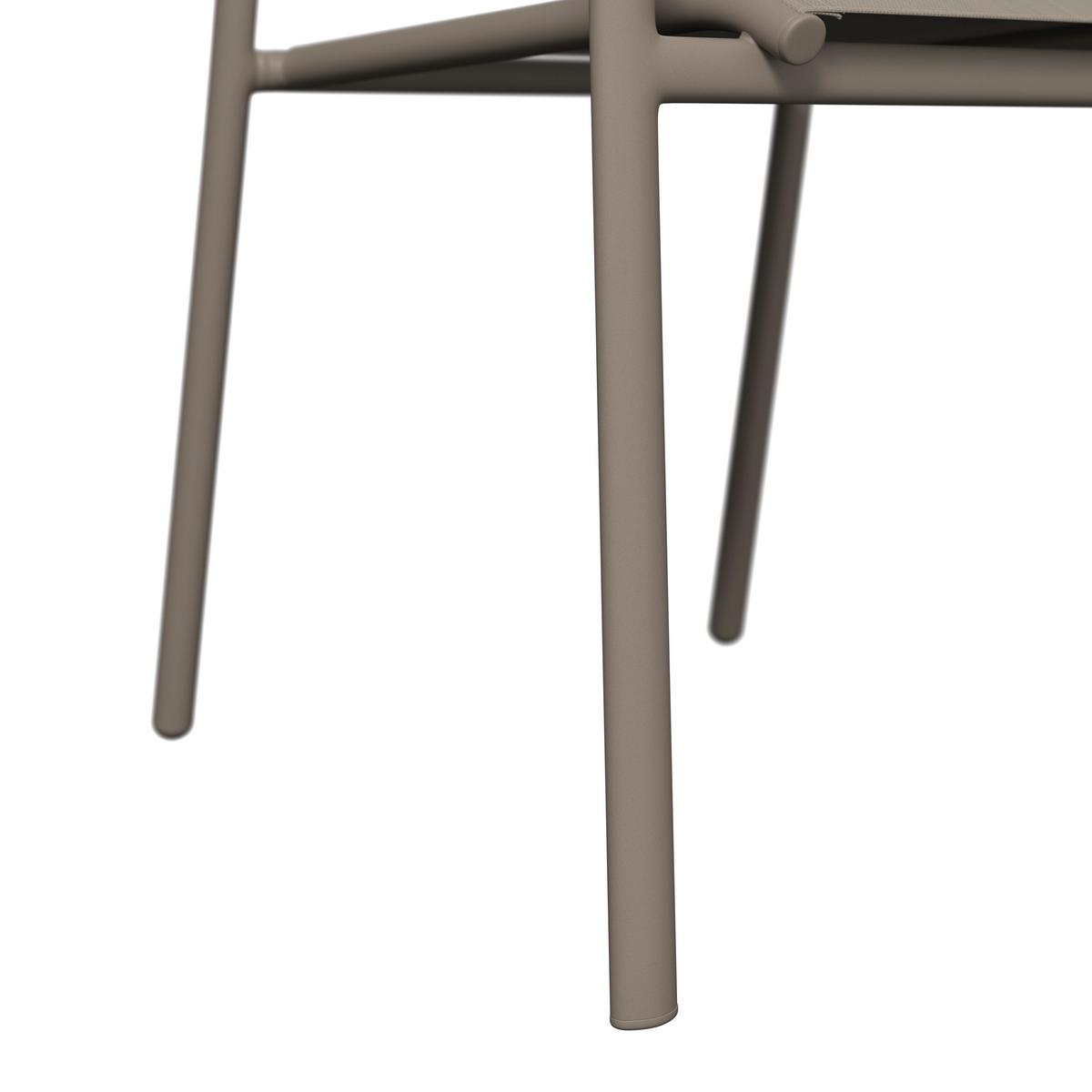 Gartensessel Paris - Beige, MODERN, Textil/Metall (57/85/57cm) - Beldano