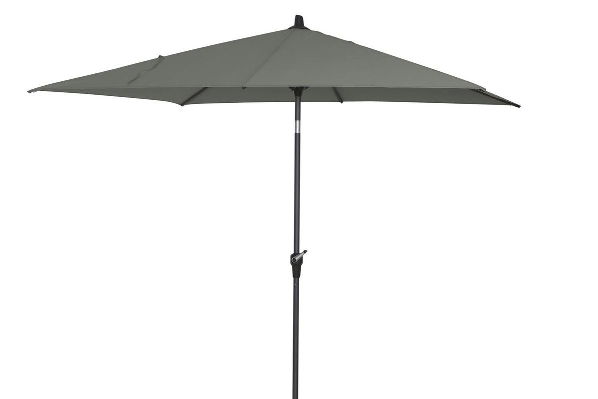 Sonnenschirm BxHxT 250x238x200 cm Anthrazit/Olivgrün - Anthrazit/Olivgrün, KONVENTIONELL, Textil/Metall (250/200cm) - Siena Garden