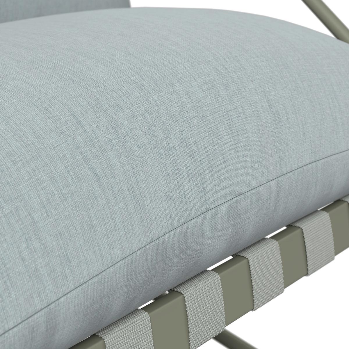 Loungegarnitur Miami - Beige/Grau, MODERN, Glas/Textil (128/62/82cm) - Beldano