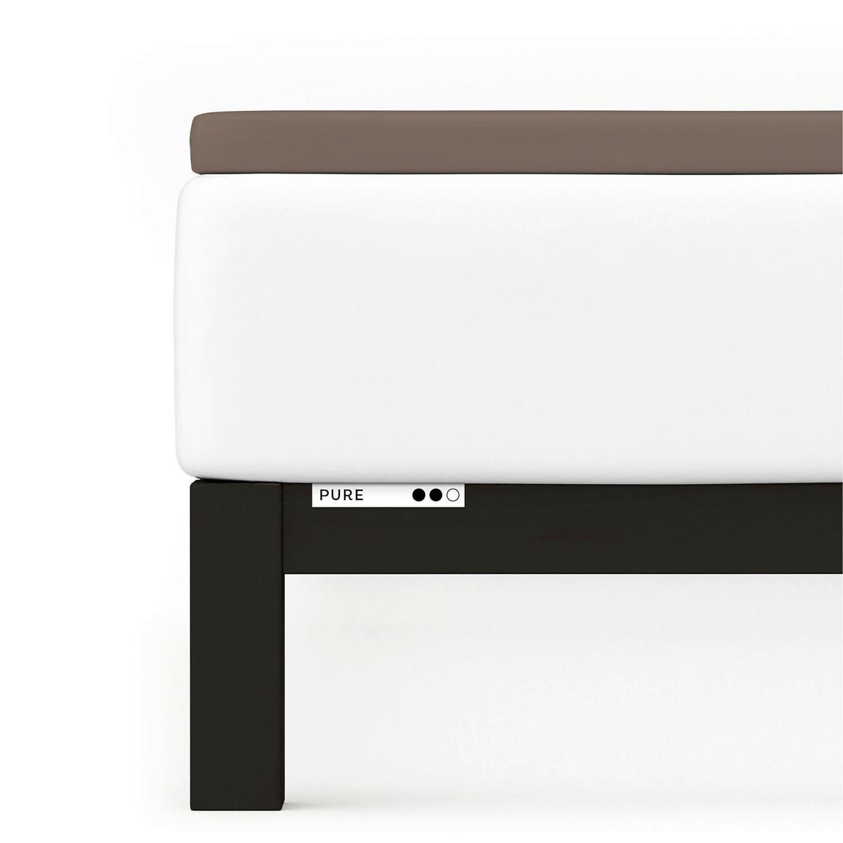 Topper-spannleintuch Pure Topper - Taupe, Basics, Textil (140-160/200-220cm) - Schlafgut