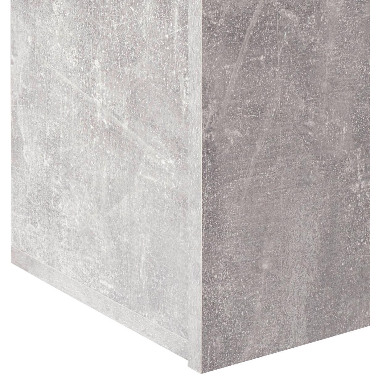 Hängeschrank Halma B: 26,5 cm Betonoptik - Grau, MODERN, Holzwerkstoff (26,5/75/28cm)
