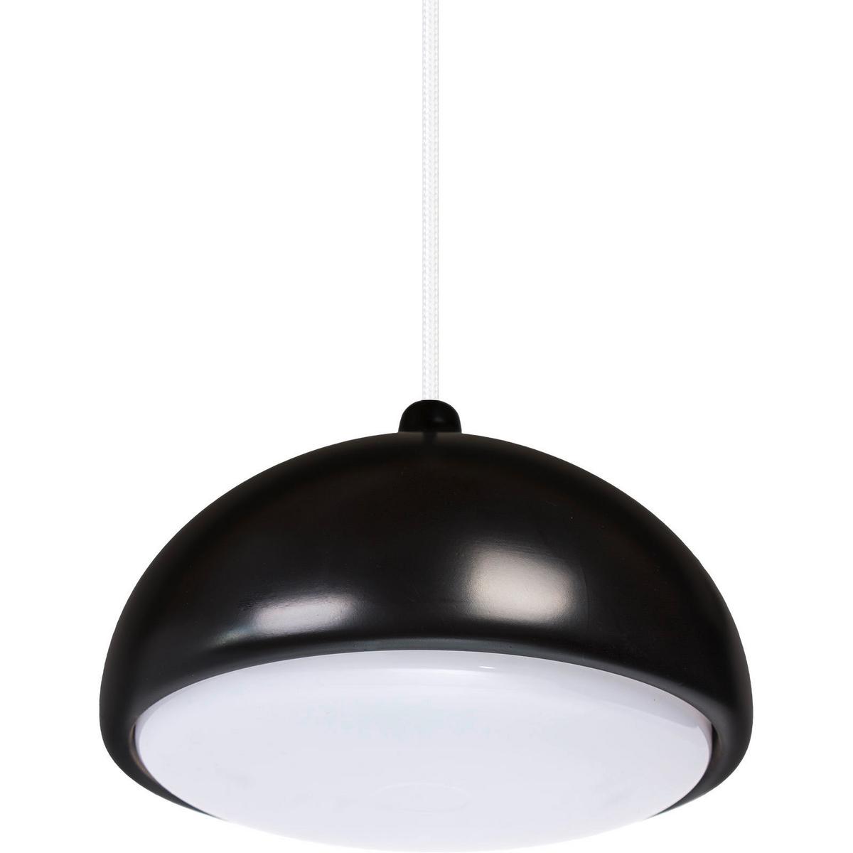 Hängeleuchte 8550239 Acorn II - Schwarz/Weiß, Design, Holz (22,5/90-140cm)