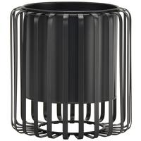 Črepník RIO - čierna, kov (19,5/20,03cm) - Mömax