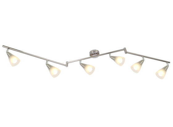 Strahler 6-Flammig - KONVENTIONELL, Glas/Metall (145/19,5cm) - Ombra Strahler 6-Flammig - KONVENTIONELL, Glas/Metall (145/19,5cm) - Ombra