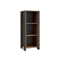 Regal Cliff B: 47 cm Braun/Dunkelgrau - Dunkelgrau/Braun, KONVENTIONELL, Holzwerkstoff/Kunststoff (47/115,1/42cm) - MID.YOU