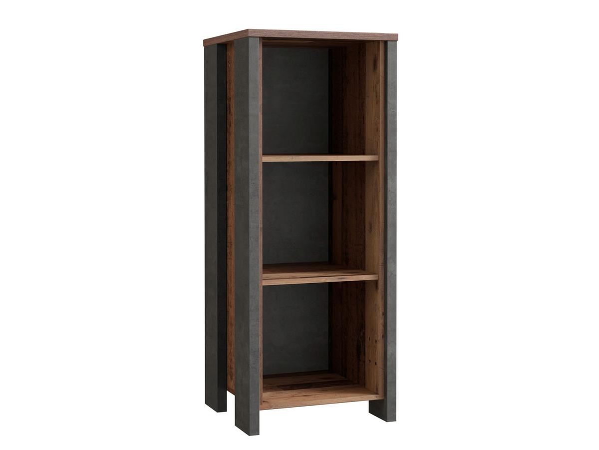 Regal Cliff B: 47 cm Braun/Dunkelgrau - Dunkelgrau/Braun, KONVENTIONELL, Holzwerkstoff/Kunststoff (47/115,1/42cm) - MID.YOU