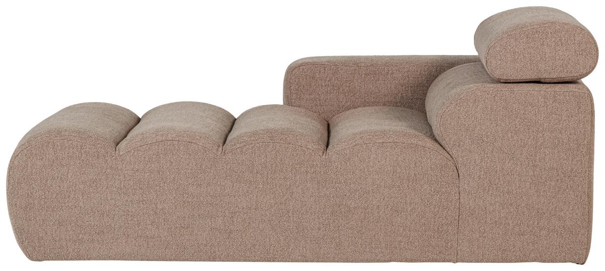 Sofaelement Novi Taupe B: 109cm - Taupe/Schwarz, Design, Textil (109/86/173cm) - Livetastic