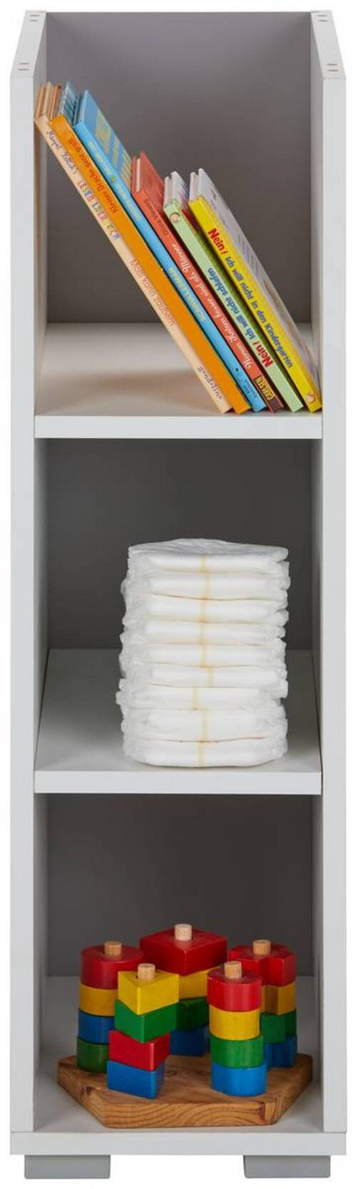 REGÁL WHITE - kompozitní dřevo (23/87/40cm)