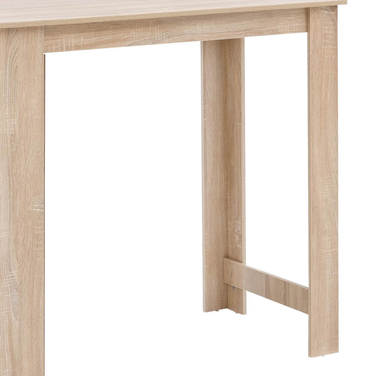 Bartisch LxBxH: 120x60x107,5 cm Sonoma Eiche Dekor mit Stauraum - Sonoma Eiche, Basics, Holzwerkstoff (120/60/107,5cm) - MID.YOU