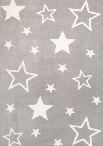 Kinderteppich Kiddy Star - Grau, Design, Textil (120/170cm) - Ben'n'jen