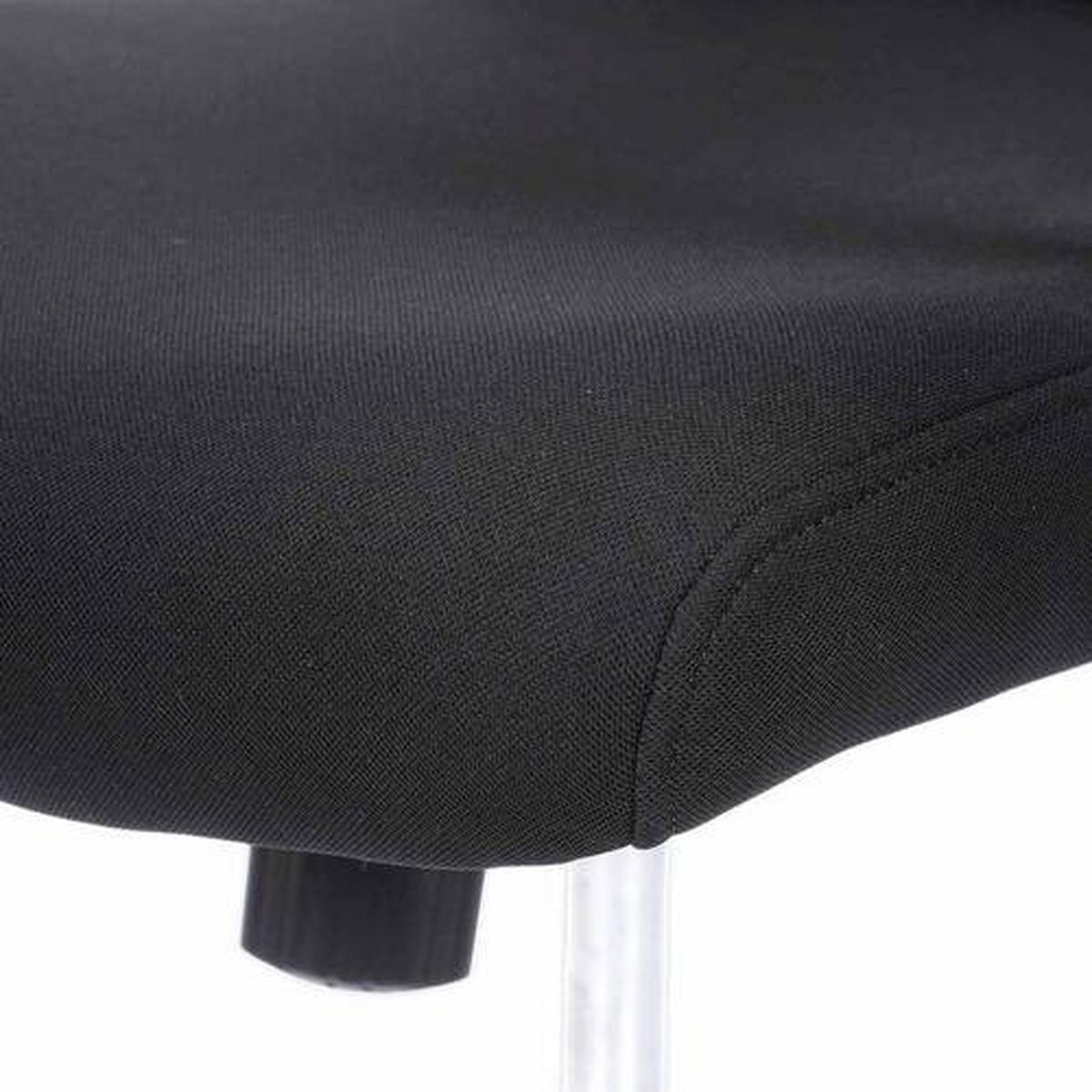 Bürostuhl mit Netzbespannung Schwarz, Bis 150 Kg - Chromfarben/Schwarz, Basics, Kunststoff/Textil (61/102/55cm) - Boxxx