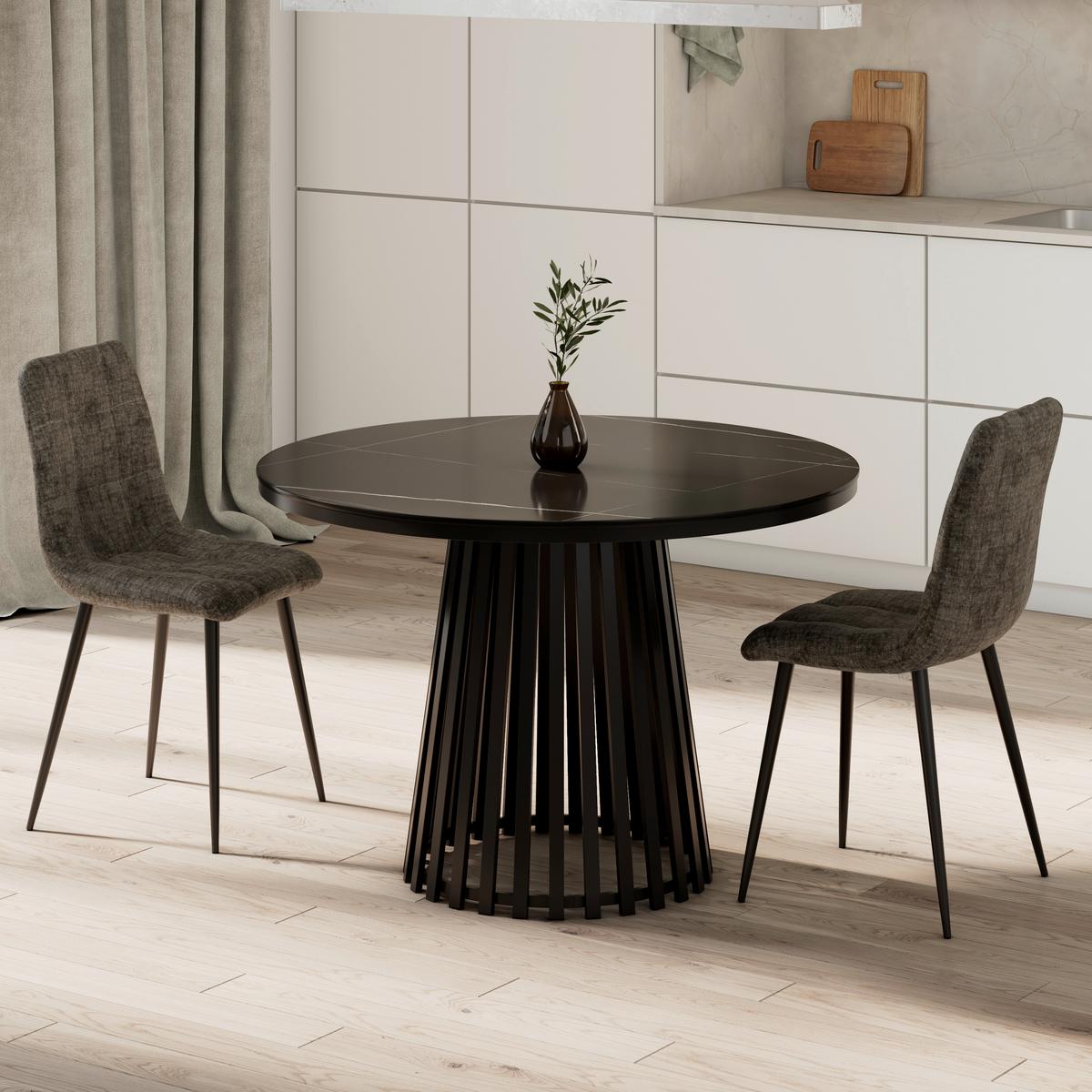 Stolička MINO, sivá - čierna/sivá, Modern, kov/drevo (46/88/54cm) - Bessagi Home