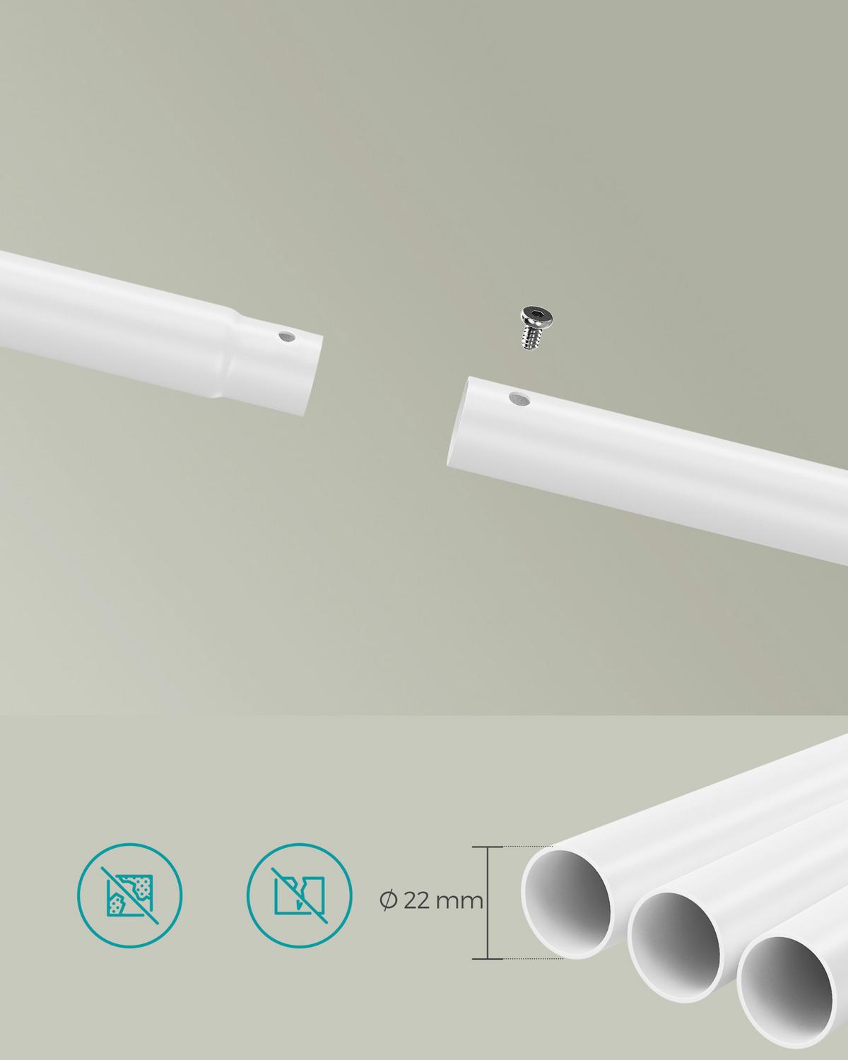 Kleiderwagen Naturfarben/weiß B: 98,5 Cm - Naturfarben/Weiß, Basics, Holzwerkstoff/Kunststoff (98,5/156,8/39,6cm)