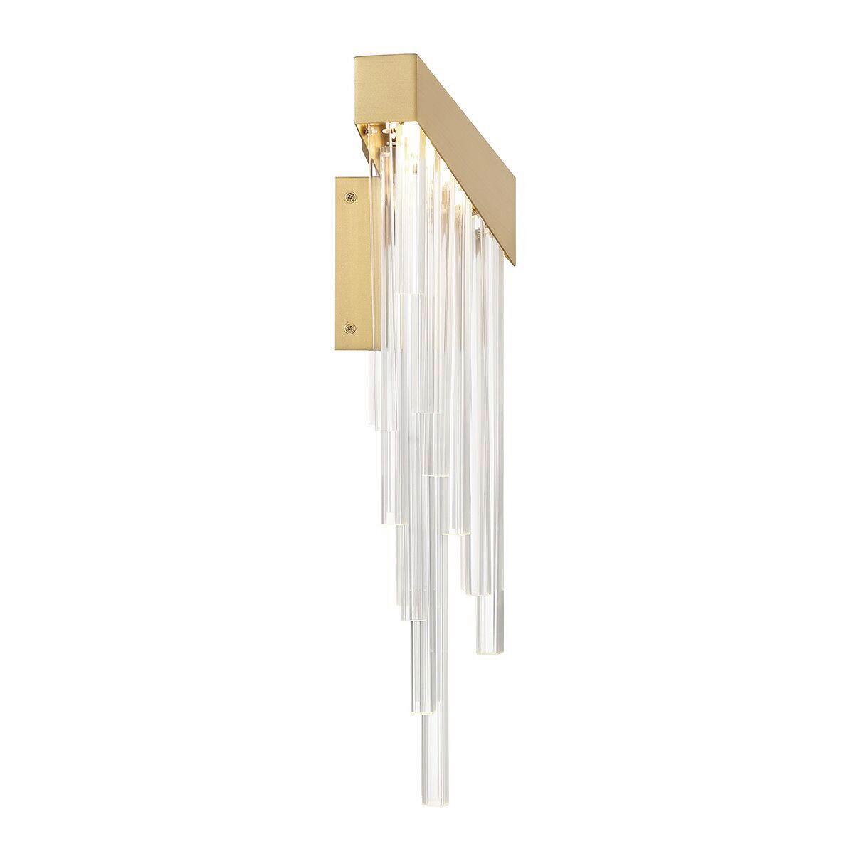 Led Falilámpa Qn-Vivien-1w-Bg - aranyszínű, Konventionell, műanyag/fém (25,7/50,8/12,8cm) - Elstead Lighting