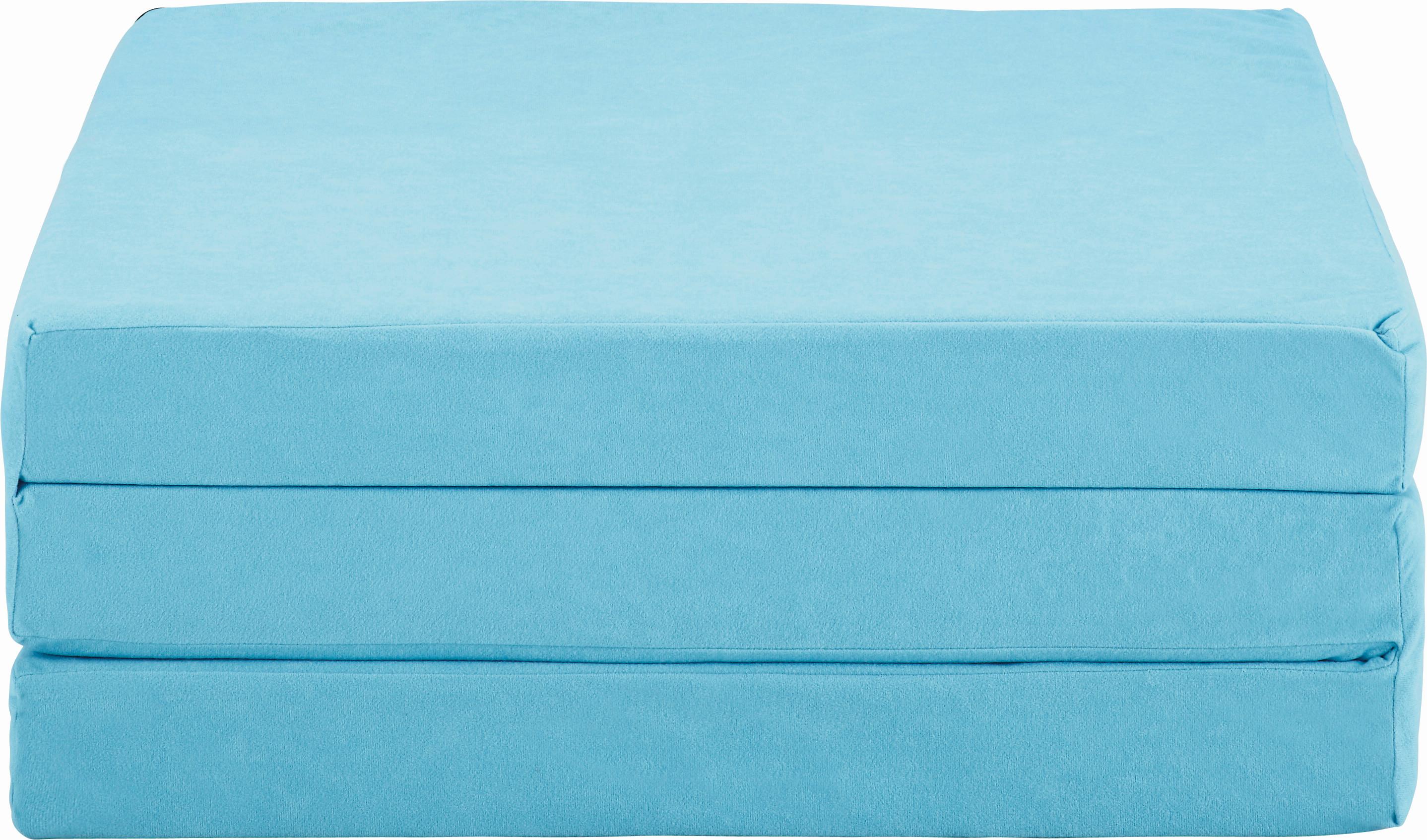 Összecsukható Matrac Basic 65/189 Cm *top Ár* - világoskék, Konventionell, textil (189/65/8cm) - Best Price