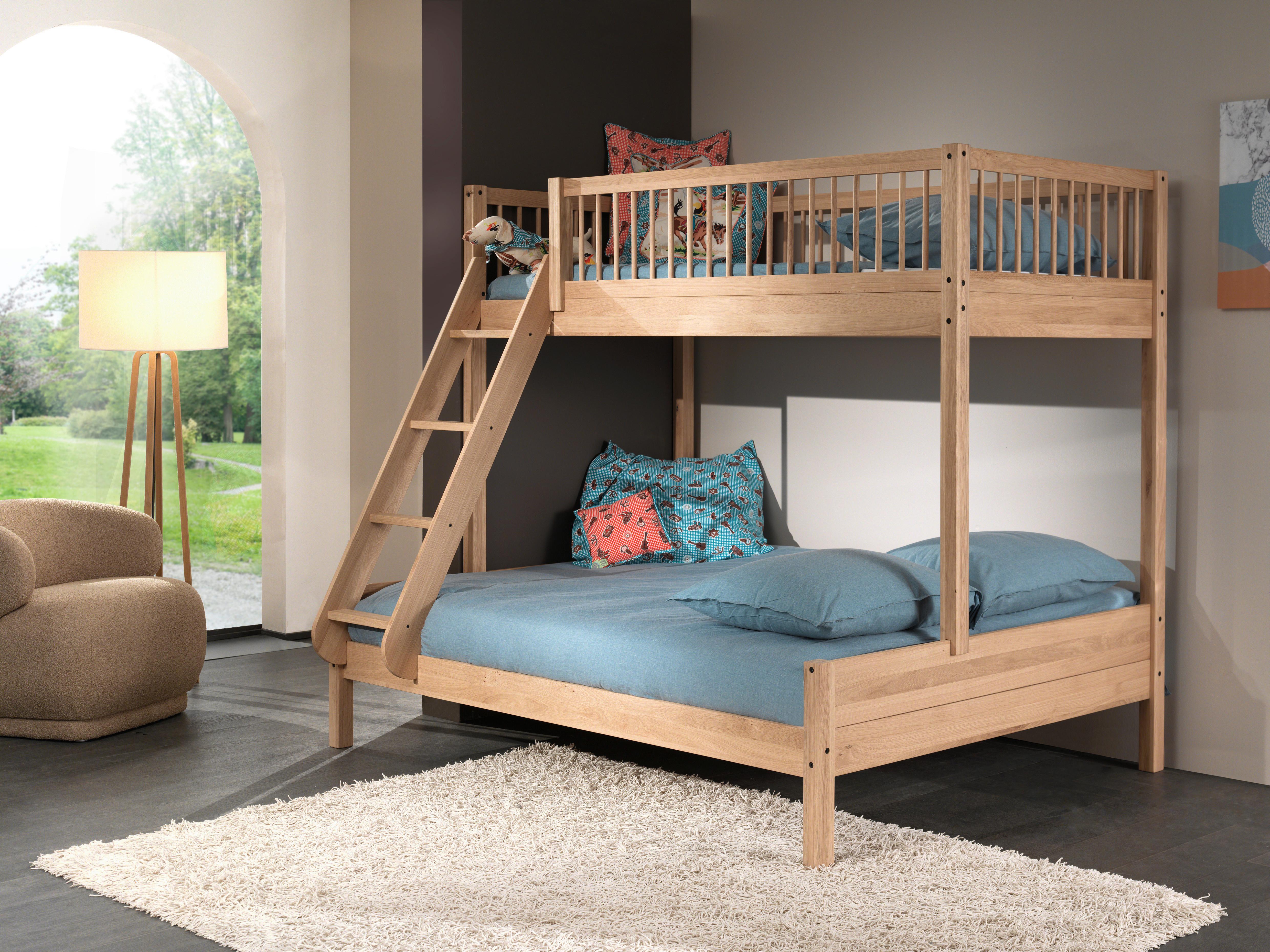 Etagenbett Forrest Eichefarben 90/140x200cm - Eichefarben/Naturfarben, MODERN, Holz (90/140/200cm) - Vipack