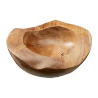 Dekoschale Timo - Braun, Basics, Holz (25/10/25cm)