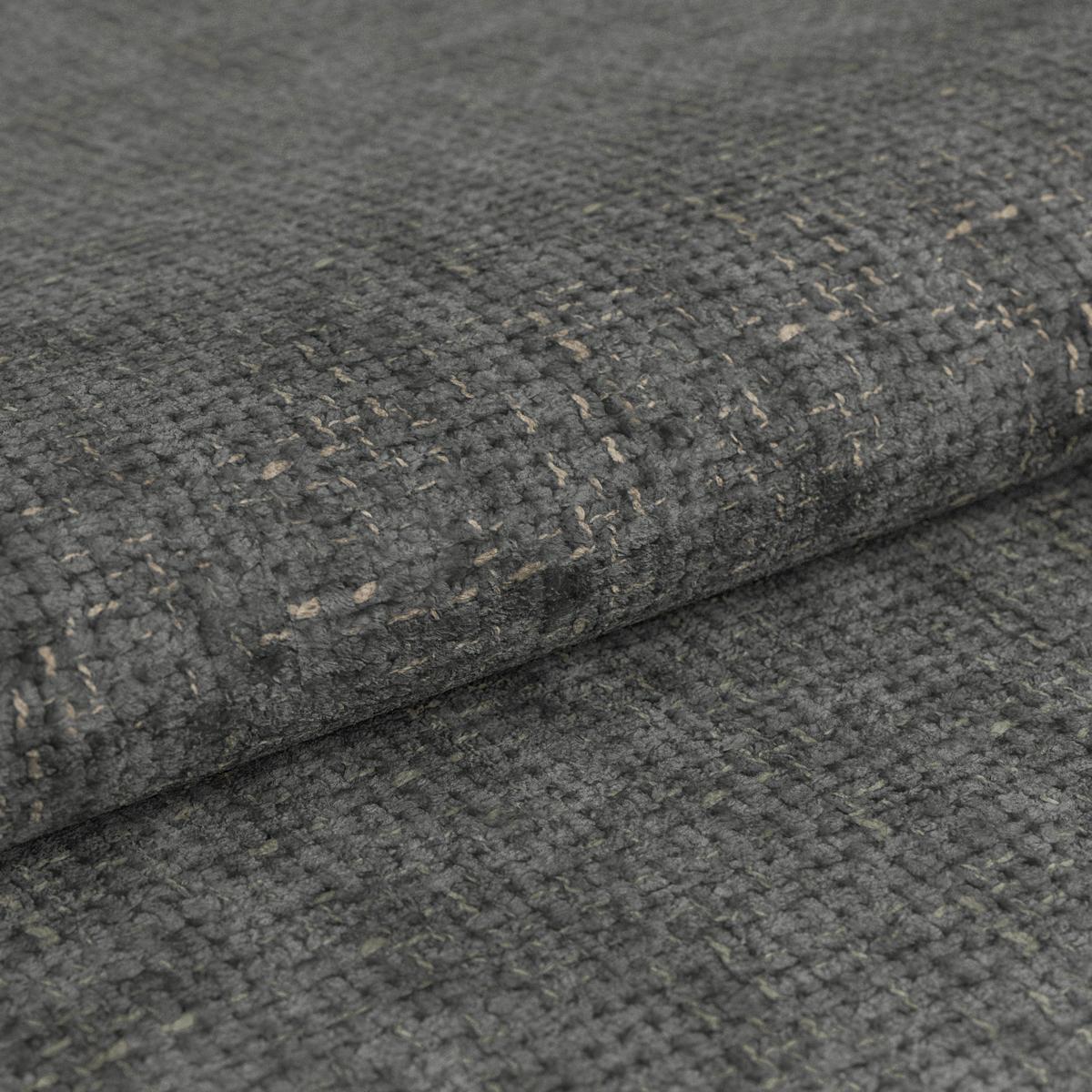 Eckbank schwarz/Metallbeine Ulmo,S: 176x248cm - Schwarz, MODERN, Textil/Metall (176/248cm)