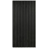 Akustický panel GRACE 2ks/sada - černá, Moderní, dřevo/kompozitní dřevo (60,5/120/2,2cm) - Mömax