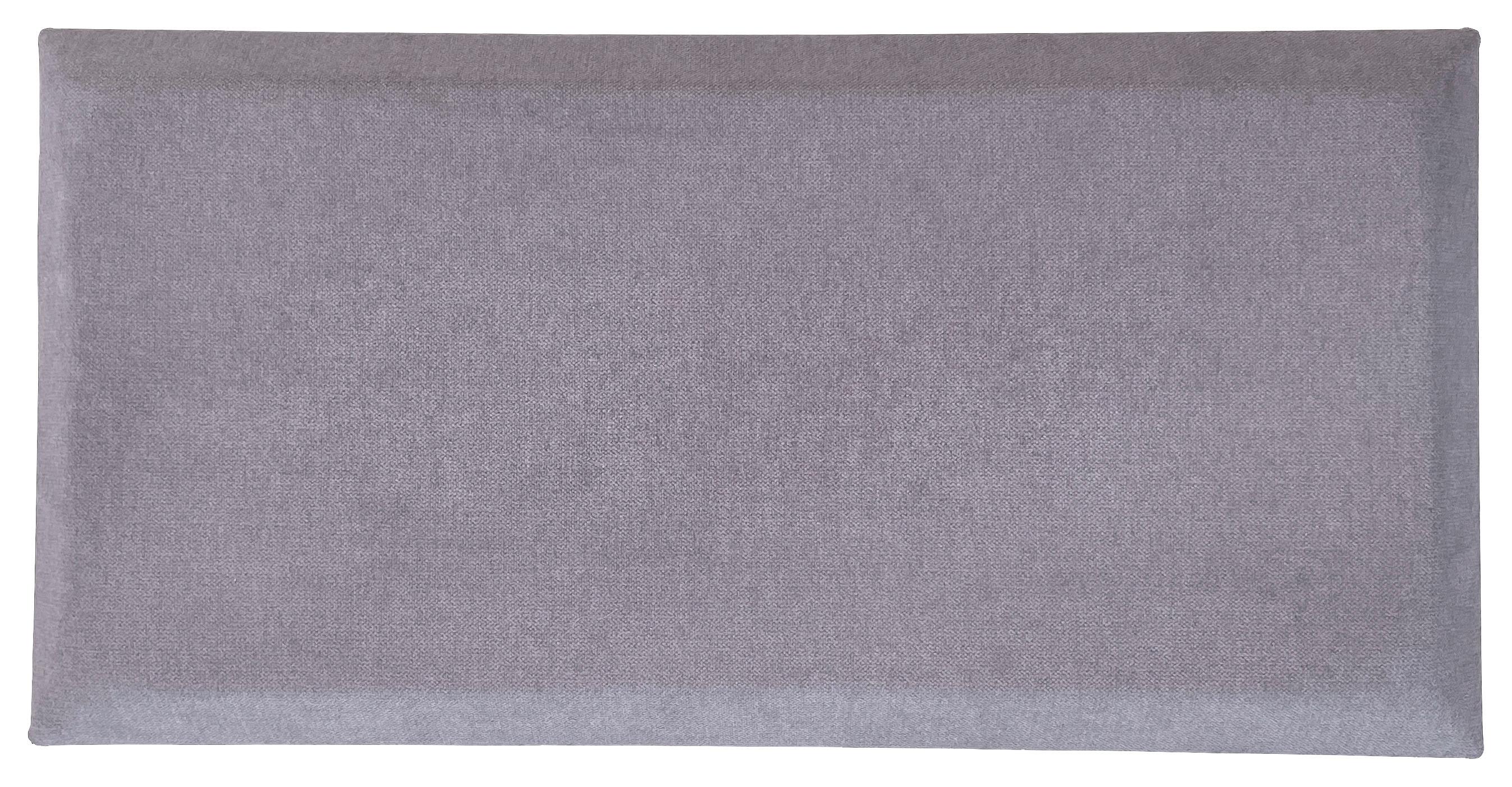 Wandpolster 2er-set 60x30 Cm Rechteckig, Grau